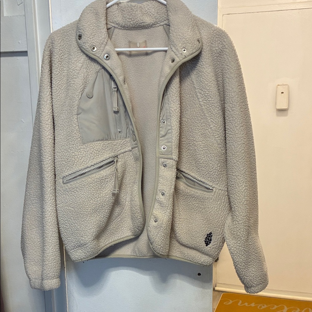 Free people hit the slopes muted beige xs